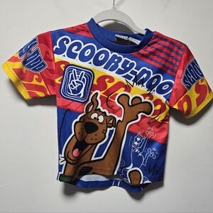 Vintage Scooby Doo T-Shirt Size 4 2000s Spellout